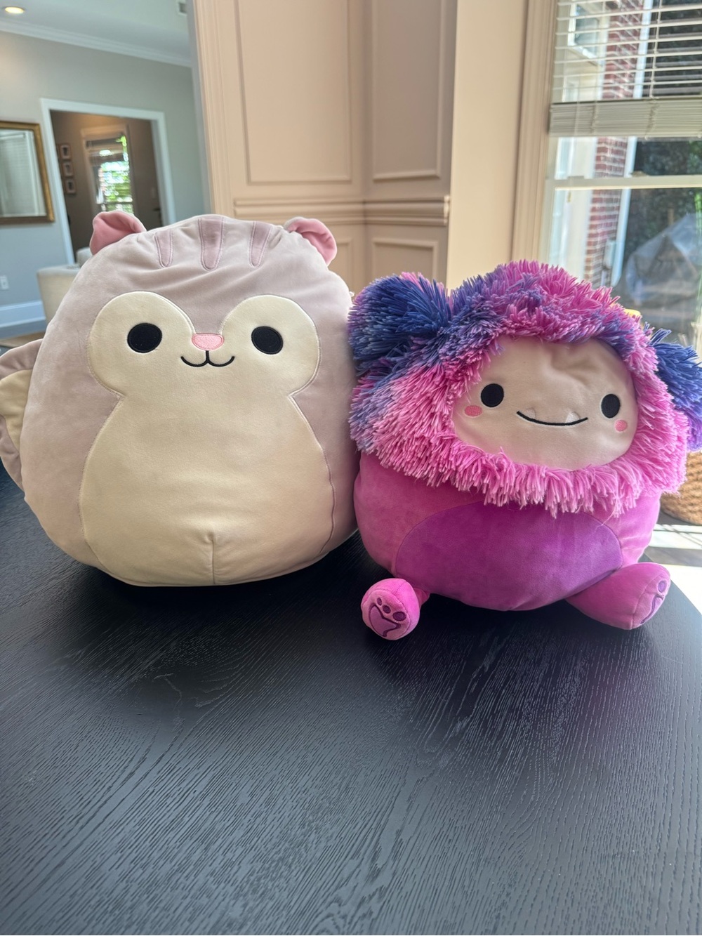 Squishmallows- giant squirrel and medium monster